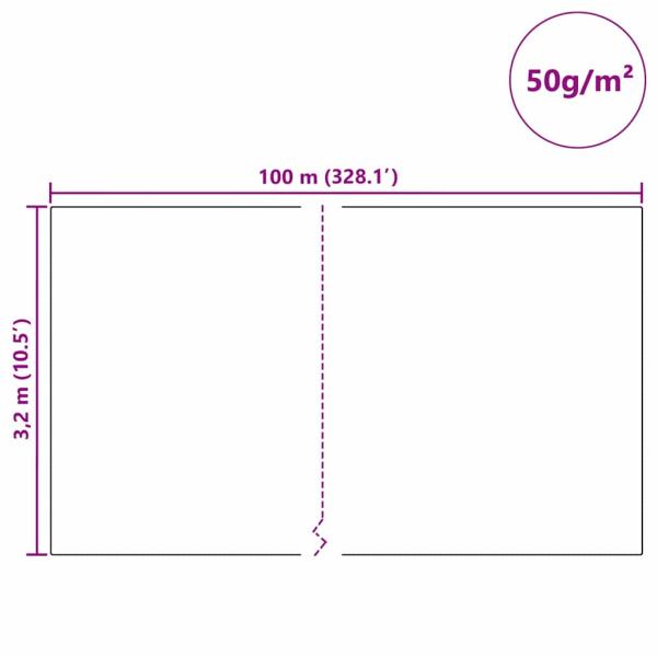 Frostschutz-Pflanzen-Vlies Weiß 100 x 3,2 m Vliesstoff