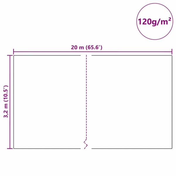 Frostschutz-Pflanzen-Vlies Weiß 20 x 3,2 m Vliesstoff