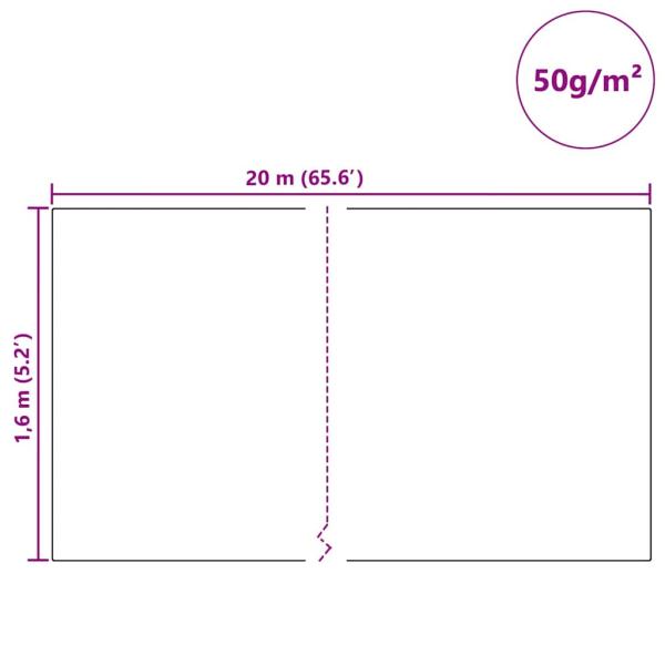 Frostschutz-Pflanzen-Vlies Grün 20 x 1,6 m Vliesstoff