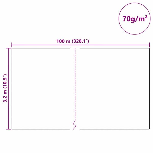 Frostschutz-Pflanzen-Vlies Grün 100 x 3,2 m Vliesstoff