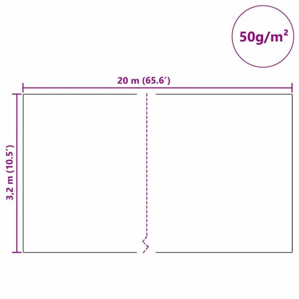 Frostschutz-Pflanzen-Vlies Beige 20 x 3,2 m Vliesstoff