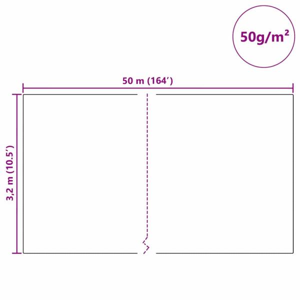 Frostschutz-Pflanzen-Vlies Beige 50 x 3,2 m Vliesstoff