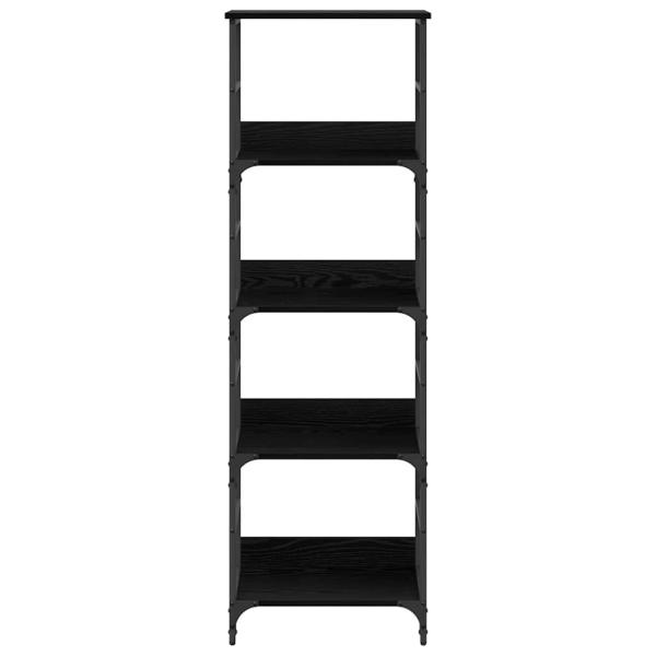 Regal Schwarz Eichen-Optik 50 x 33 x 153 cm Holzwerkstoff