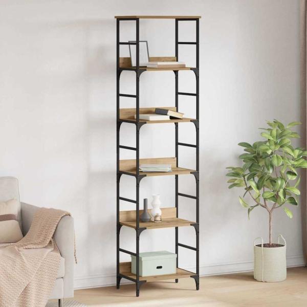 ARDEBO.de - Regal Artisan-Eiche 50 x 33 x 188,5 cm Holzwerkstoff