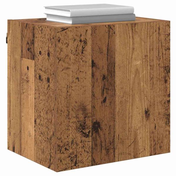 TV-Wandregal Wandmontiert Altholz 40,5x30x40cm Holzwerkstoff