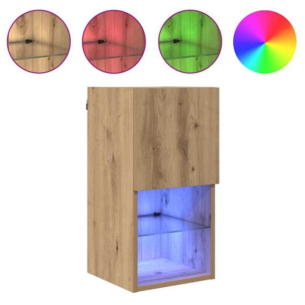 Wandmontierte TV-Schränke 2 pcs Artisan-Eiche 30,5 x 30 x 60 cm