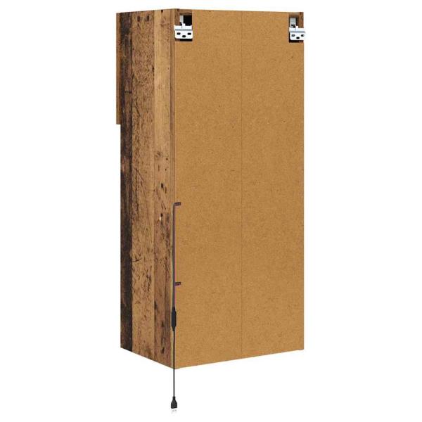 Wandmontierter TV Schrank Altholz 40,5 x 30 x 90 cm