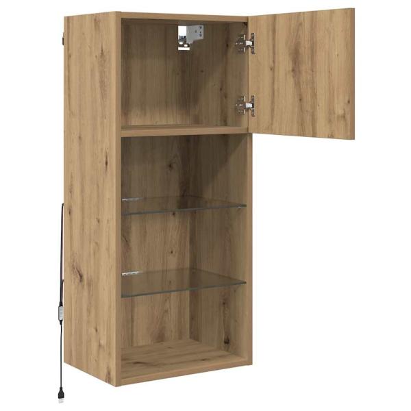 Wandmontierter TV Schrank Artisan-Eiche 40,5 x 30 x 90 cm