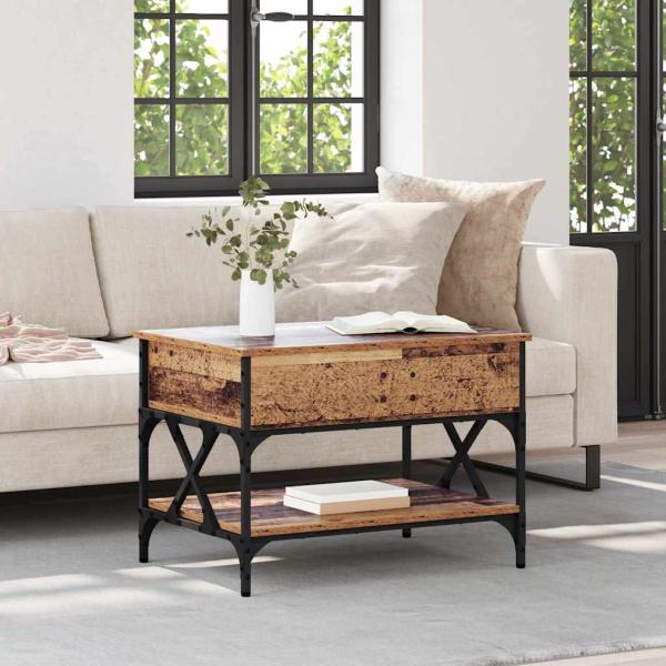 ARDEBO.de - Couchtisch Altholz 70x50x50cm Holzwerkstoff