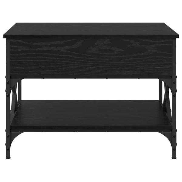 Couchtisch Schwarz Eichen-Optik 70x50x50cm Holzwerkstoff