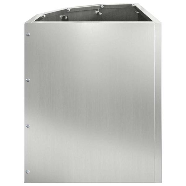 Eckpflanzer Silber 30 x 30 x 35 cm Verzinkter Stahl