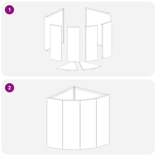 Eckpflanzer Rostig 30 x 30 x 35 cm Wetterfeststahl
