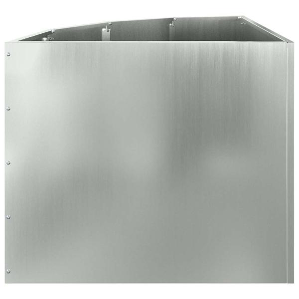 Eckpflanzer Silber 60 x 60 x 50 cm Verzinkter Stahl