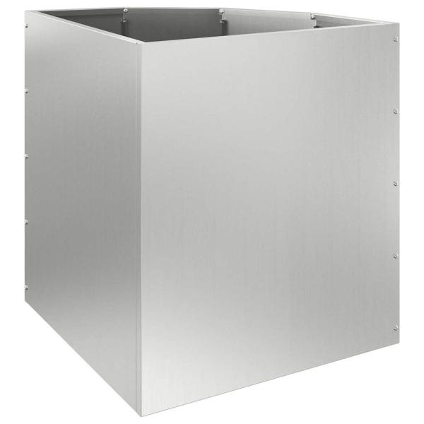 Eckpflanzer Silber 45 x 45 x 50 cm Verzinkter Stahl