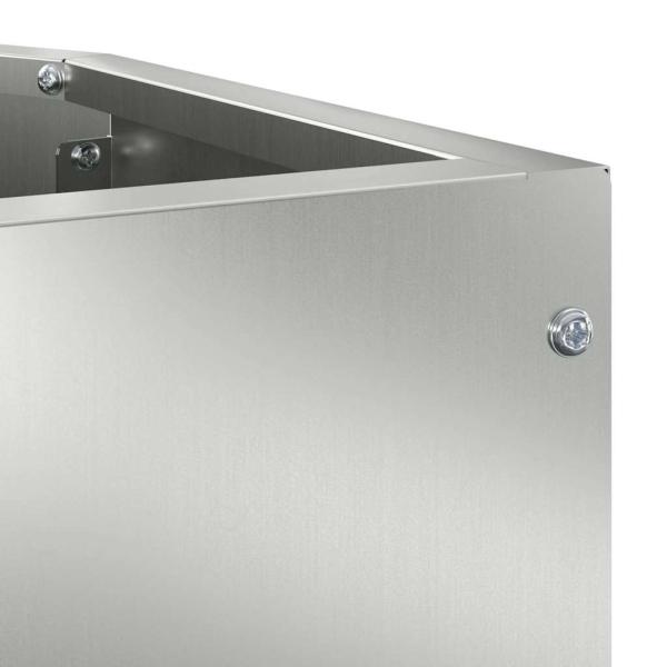 Eckpflanzer Silber 45 x 45 x 50 cm Verzinkter Stahl