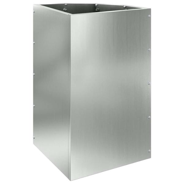 Eckpflanzer Silber 30 x 30 x 50 cm Verzinkter Stahl