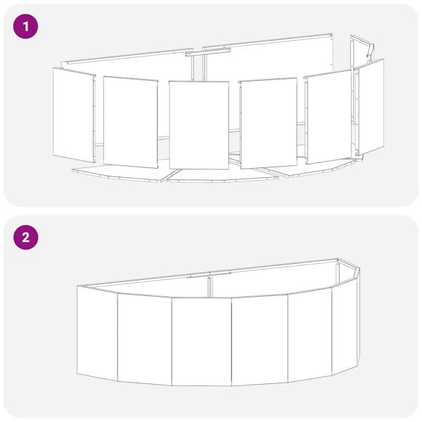 Pflanzkübel Weiß 120 x 60 x 35 cm Stahl