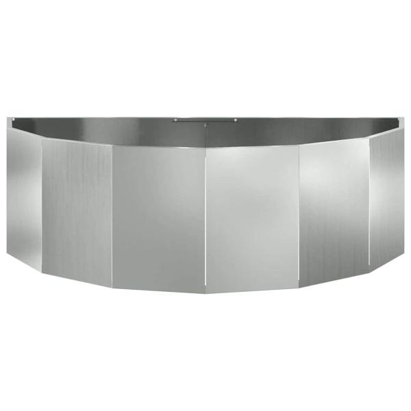 Pflanzkübel Silber 120 x 60 x 35 cm Verzinkter Stahl