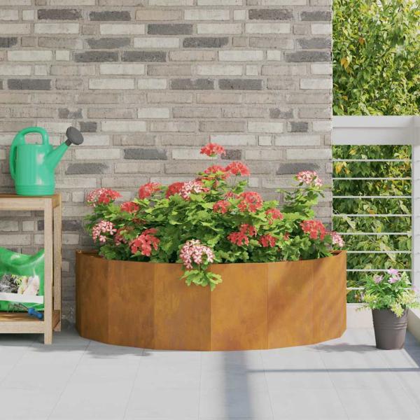 ARDEBO.de - Pflanzkübel Rostig 120 x 60 x 35 cm Wetterfeststahl