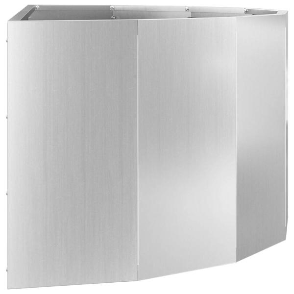 Pflanzkübel Silber 90 x 45 x 35 cm Verzinkter Stahl