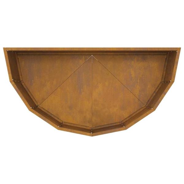 Pflanzkübel Rostig 90 x 45 x 35 cm Wetterfeststahl