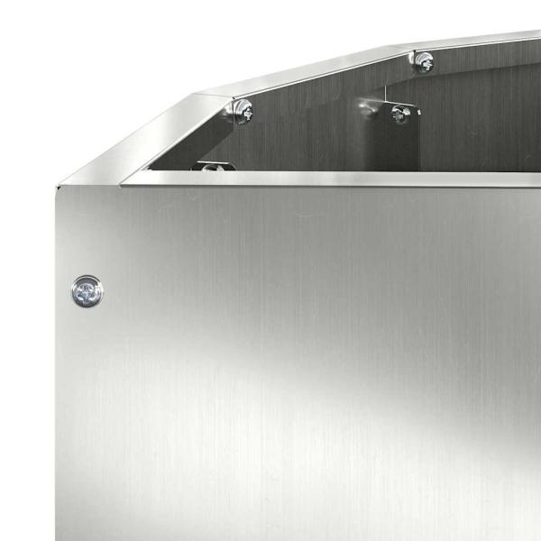 Pflanzkübel Silber 60 x 30 x 35 cm Verzinkter Stahl