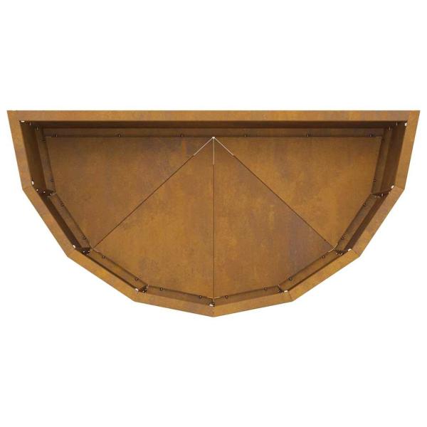 Pflanzkübel Rostig 60 x 30 x 35 cm Wetterfeststahl