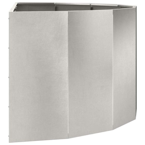 Pflanzkübel Silber 120 x 60 x 50 cm Edelstahl