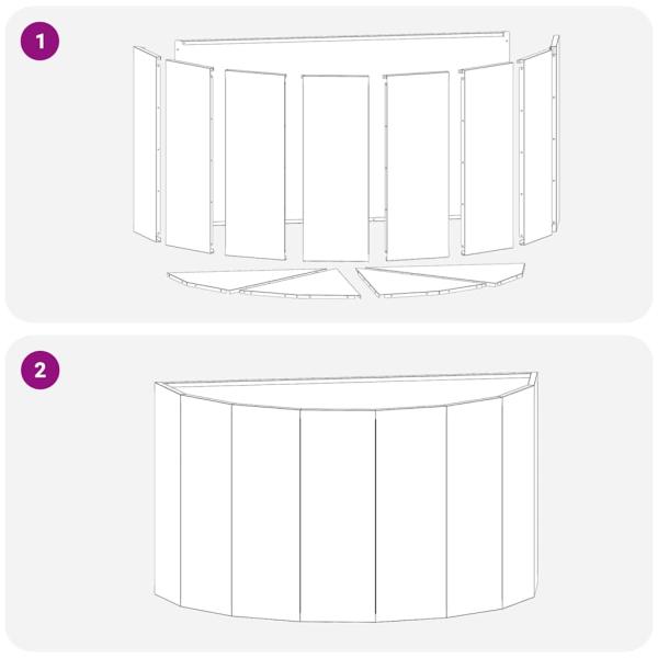 Pflanzkübel Silber 90 x 45 x 50 cm Verzinkter Stahl