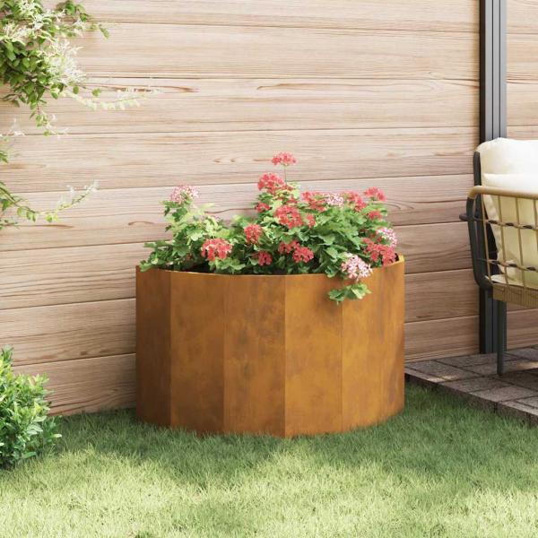 Pflanzkübel Rostig 90 x 45 x 50 cm Wetterfeststahl
