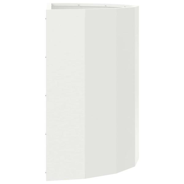 Pflanzkübel Weiß 60 x 30 x 50 cm Stahl