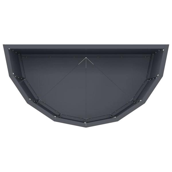 Pflanzkübel Anthrazit 60 x 30 x 50 cm Stahl