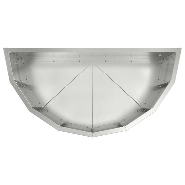 Pflanzkübel Silber 60 x 30 x 50 cm Verzinkter Stahl