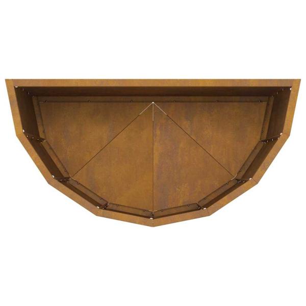 Pflanzkübel Rostig 60 x 30 x 50 cm Wetterfeststahl