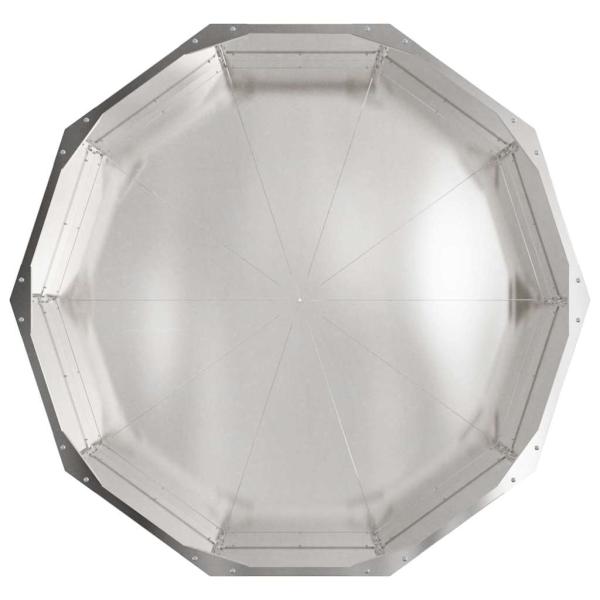 Pflanzkübel Silber 90 x 90 x 35 cm Edelstahl