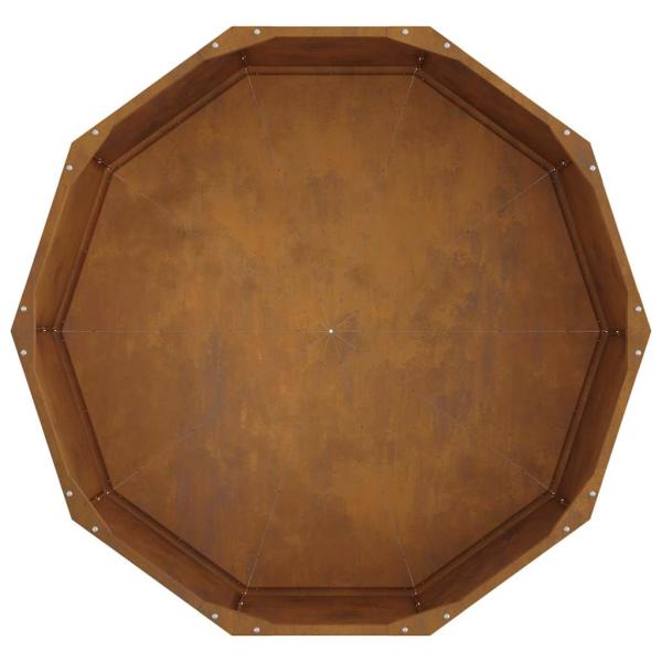 Pflanzkübel Rostig 90 x 90 x 35 cm Wetterfeststahl