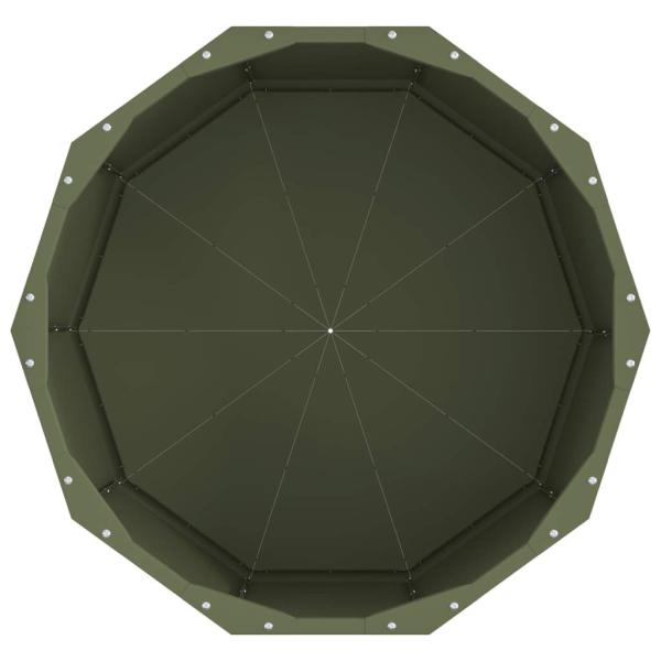 Pflanzkübel Olive Grün 60 x 60 x 35 cm Stahl