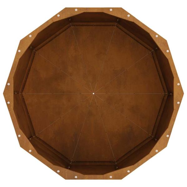 Pflanzkübel Rostig 60 x 60 x 35 cm Wetterfeststahl