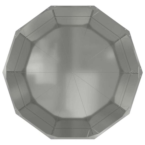 Pflanzkübel Silber 120 x 120 x 50 cm Verzinkter Stahl