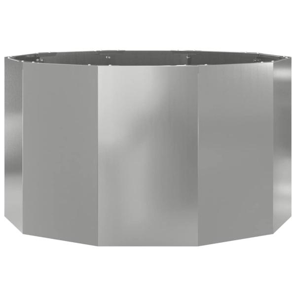 Pflanzkübel Silber 90 x 90 x 50 cm Verzinkter Stahl