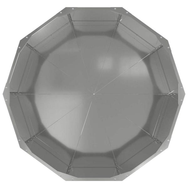 Pflanzkübel Silber 90 x 90 x 50 cm Verzinkter Stahl