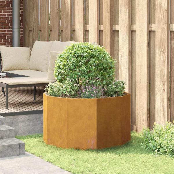 Pflanzkübel Rostig 90 x 90 x 50 cm Wetterfeststahl
