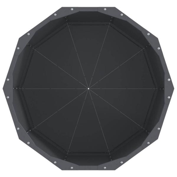 Pflanzkübel Anthrazit 60 x 60 x 50 cm Stahl