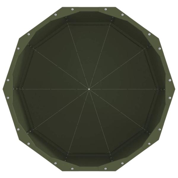 Pflanzkübel Olive Grün 60 x 60 x 50 cm Stahl