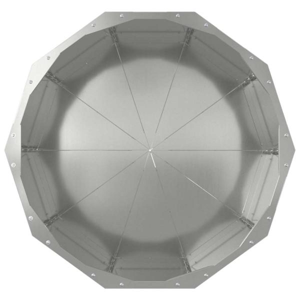 Pflanzkübel Silber 60 x 60 x 50 cm Verzinkter Stahl