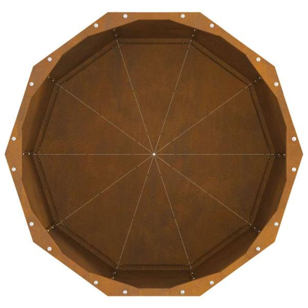 Pflanzkübel Rostig 60 x 60 x 50 cm Wetterfeststahl