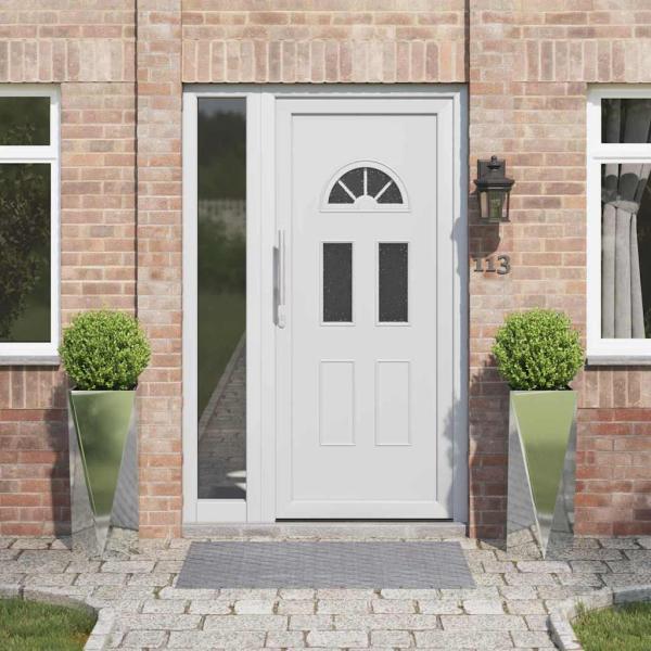 ARDEBO.de - Pflanzkübel 2 pcs Silber 30 x 30 x 75 cm Verzinkter Stahl