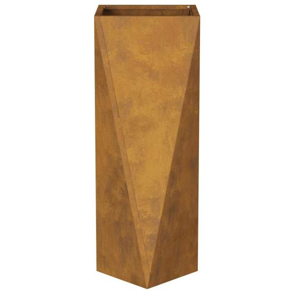 Pflanzkübel 2 pcs Rostig 30 x 30 x 75 cm Wetterfeststahl