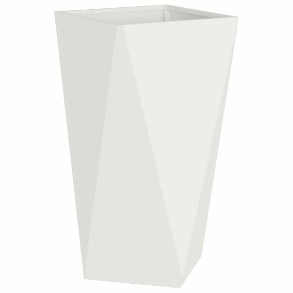 Pflanzkübel Weiß 40 x 40 x 75 cm Stahl