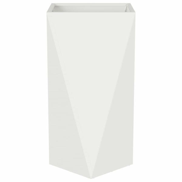 Pflanzkübel Weiß 40 x 40 x 75 cm Stahl